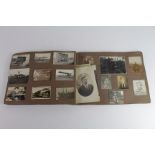 WW1 RFC photo album with various photos including aircraft airman with some family related photos.
