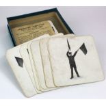 Semaphore Simplified - approx 29 cards + instructions - looks WW1 period