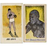 Kiddy's Favourites - Popular Boxer, 2 complete sets in pages, one with black type & the other with