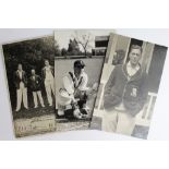 Cricket postcards all relative to Kent. Inc F E Woolley by B C Flemons, Tonbridge, c1911/12. T G