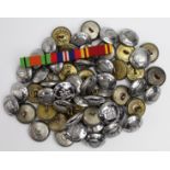 Fire Brigade buttons (57 approx) includes 53 Cambridgeshire F.B. buttons approx. & 4 Suffolk &