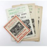 Swansea Town programmes, c1958-1960 (approx 5)
