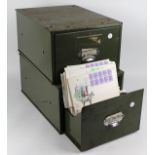 GB, I.O.M and Channel Islands FDC's housed in two heavy metal filing cabinets. GB include mainly