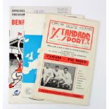 European Cup Semi Final 12 April 1962 Standard v Real Madrid, Europa Cup Final Barcelona v Benfica