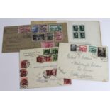 WW2 interest inc Polish Exiled Government cover with 1943 set SG486/493 with slogan cancellation