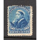 Canada 1893 50c stamp, SG.116, heavily mounted mint, cat £275