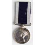 Naval LSGC Medal QV named (John Byrne Boatman. HMS Hector). With copy service papers. Born St Marys,