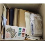 British Commonwealth and GB lot in large box, jumbled but interesting inc Albums, Covers, FDC's,