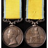 Baltic Medal 1856, contemporarily engraved (J.Hall, HMS Ajax).