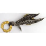 Badge: Polish WW2 Parachute Jump Wing in silver & gilt metal. The badge is in excellent condition
