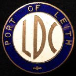Badge - Port of Leith, (Leith Docks Commission) (probably WW1 V.T.C) Badge