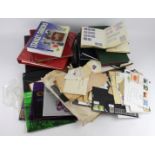 GB - box of material in albums / stockbook etc. QV a little sparse but some useful. Several