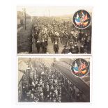South Wales, WWI new recruits following band to station R/P's (2)