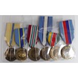 United Nations medals (6) inc. Korea and more modern issues