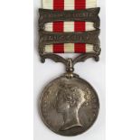 Indian Mutiny Medal with bars Lucknow / Relief of Lucknow named (30 ML Brown, 93rd Highlanders).