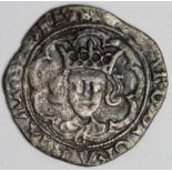 Edward IV Second Reign 1471-1483, silver halfgroat of Canterbury, mm. Rose, 'C' on breast, Spink