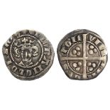 Edward I Penny, Kingston-upon-Hull Mint, S.1408, Class 9b1, "pothook" N's unbarred, slightly clipped