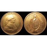 Spanish Mexico Commemorative Medal, gilt-bronze d.47mm: San Miguel El Grande Proclamation Medal 1791