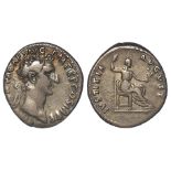 Nerva silver denarius, Rome Mint Sept. - Dec. 96 A.D., reverse reads:- IVSTITIA AVGVST, Justitia