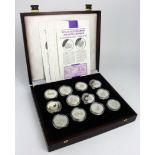 British Commonwealth Silver Proofs (36) 'The Official Commemorative Coin Collection in Honour of H.