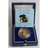 Half Sovereign 1988 Proof FDC boxed as issued