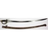 Sword: A (copy) French Cavalry sword. Top of blade marked 'Mfcture Imple Du Klingenthal Octobre