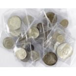 World Silver Coins (29) 19th-20thC, mixed grade, high grade noted.