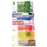 Netherlands (7), 100 Gulden dated 1977, 50 Gulden dated 1982, 25 Gulden (2) dated 1971 & 1989, 10