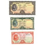 Ireland (3) 5 Pounds dated 3rd April 1973, 1 Pound dated 28th June 1972 & 10 Shillings dated 6th