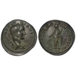 Gordian III Roman colonial bronze of Moesia Inferior, Marcianopolis of c.26mm., reverse:- Aequitas