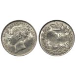 Shilling 1881 aUnc