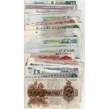 Bank of England (51), Treasury (1) Warren Fisher 1 Pound, range of Bank of England notes with