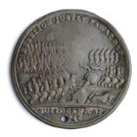 British Commemorative Medal, cast bronze d.36mm: Duke of Cumberland, Battle of Culloden 1746, GF