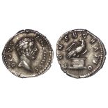 Divus Antoninus Pius silver denarius issued by Marcus Aurelius and Lucius Verus in his honour,