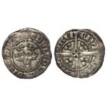 Edward I Penny, York Archbichop's Mint, star on breast, quatrefoil reverse, S.1408, Class 9b1, GF