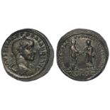 Gordian III colonial bronze of c.27mm., of Nicopolis ad Istrum, obverse:- Laureate, draped and