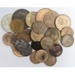 GB Coins (32) mostly bronze, mixed grade including high grade.