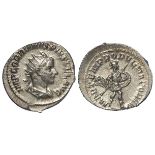 Gordian III silver antoninianus, Rome Mint 243-244 A.D., reverse reads:- MARTEM PROPVGNATOREM,