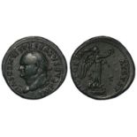 Vespasiancopperas, Rome Mint 77-78 A.D., obverse legend:- IMP CAESAR VESPASIAN COS VIII, reverse