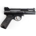 Webley air pistol marked 'Webley & Scott Ltd Birmingham' and 'The Webley Mark I'. Numbered '1902'.