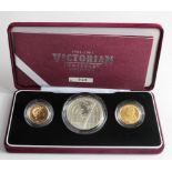 Victorian Centenary Collection 2001. The three coin set comprising Sovereigns (2) 1901 GEF, 2001