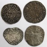 Edward I Pennies (4) Canterbury Mint: S.1410 Class 10cf1 VF, S.1411 Class 10cf2 VF tiny crack, S.