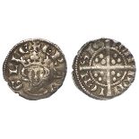 Edward I silver farthing, Class 3de, Sterling silver issue, no inner circles, bust to edge of