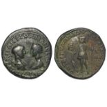 Gordian III and Tranquillina colonial bronze of Moesia Inferior, Marcianopolis of c.26mm., Gordian