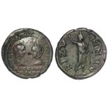 Philip I and Otacilla Severa Roman colonial bronze of Thrace, Bizya, obverse:- Philip I and Otacilla