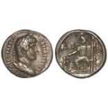 Hadrian billon tetradrachm of Alexandria, obverse:- Laureate and draped bust, right, reverse:-