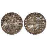 Edward the Confessor silver penny Hammer Cross Type, Spink 1182, reverse reads:- +GODRIC ON HVNTE,
