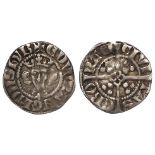 Edward I Penny, York Archbishop's Mint, quatrefoil both sides, S.1430, Class 3e, rare, nVF