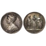 British Commemorative Medal, silver d.34mm: Coronation of Caroline 1727, Eimer No. 512, toned GVF, a