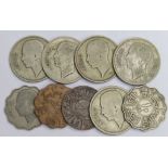 Iraq (9) early 20thC coinage, mixed grade.